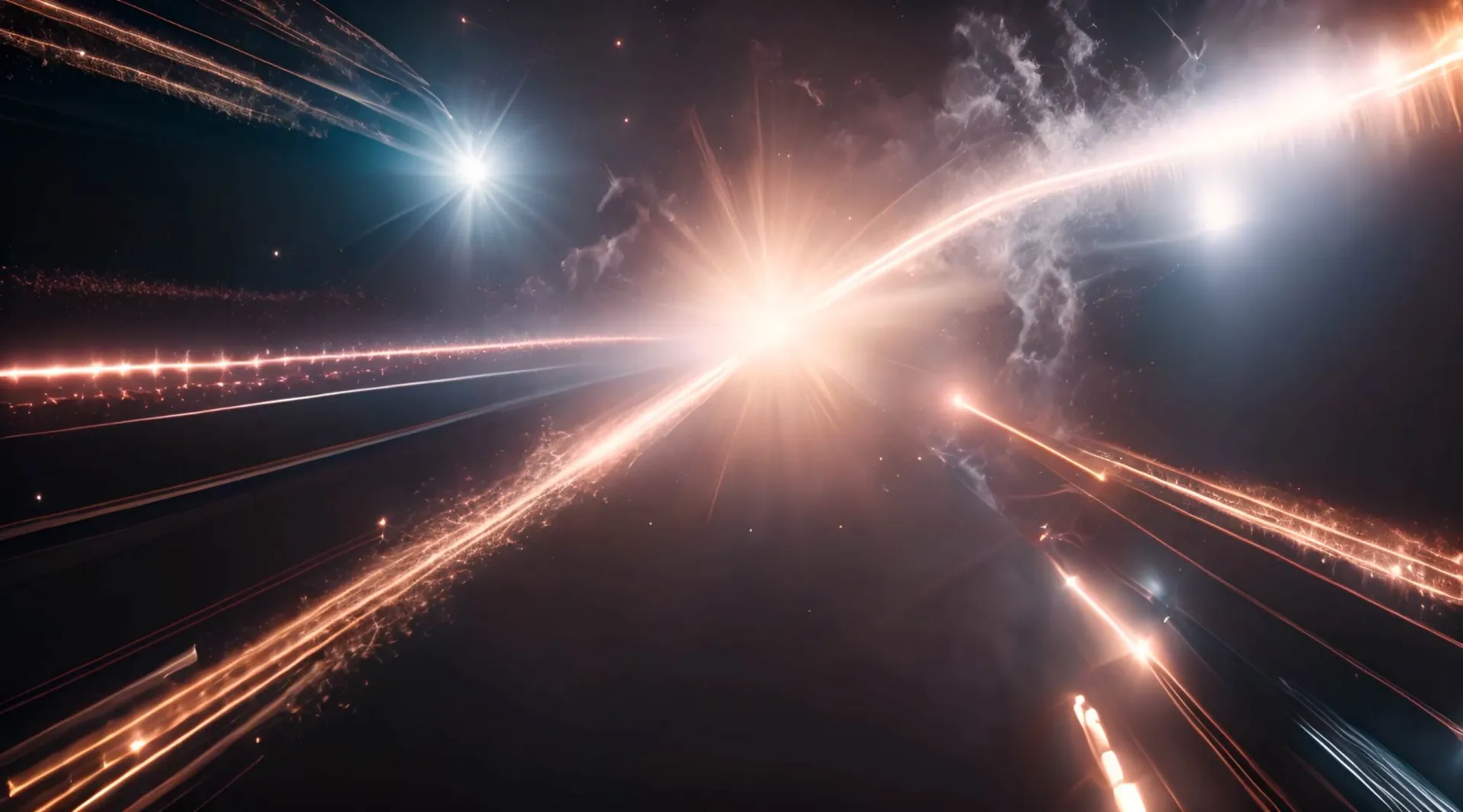 Galactic Core Eruption in Spectacular Light Motion Graphic